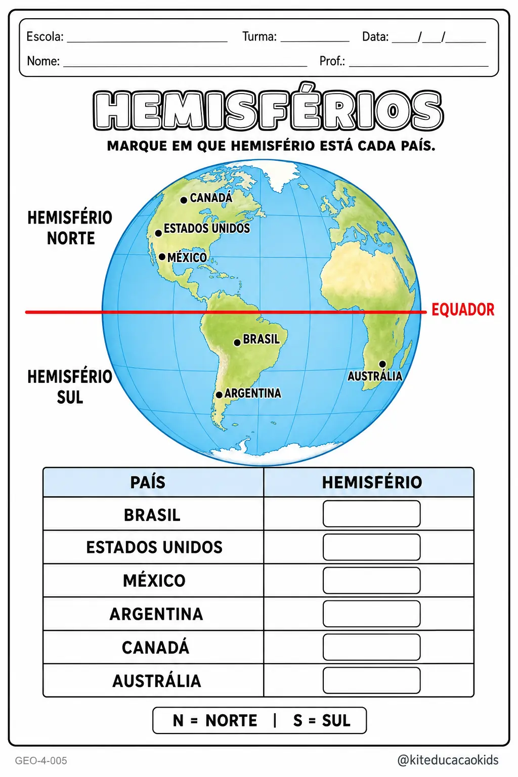 Atividade Geografia